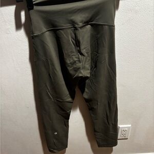 Olive Green Leggings LULULEMON SIZE 6